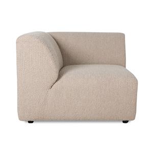HKliving-collectie Jax bank element links corner boucle taupe