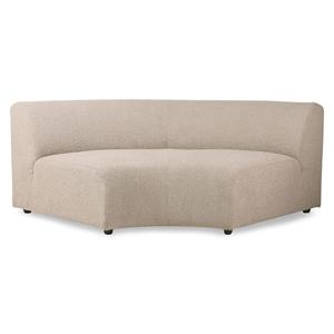HKliving-collectie Jax bank element round boucle taupe