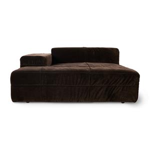 HKliving-collectie Brut sofa: element linker divan, royal velvet, espresso