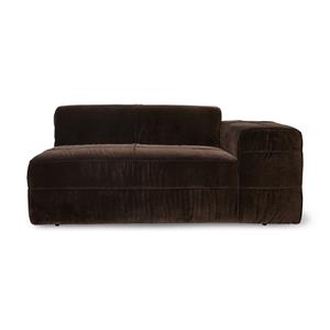HKliving-collectie Brut sofa: element rechter, royal velvet, espresso