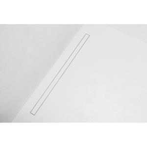 Easy Drain Modulo TAF low douchegoot - 100x6.7cm - met vloerflens - Waterslot: 30mm- RVS geborsteld edm1taflt1000-30