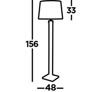 Bussandri Exclusive Vloerlamp Desk Partners Metaal Ø48cm Zwart