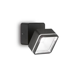 Ideal Lux  Omega Square - Wandlamp - Metaal - Led - Zwart