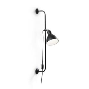 Ideal Lux  Shower - Wandlamp - Metaal - E27 - Zwart