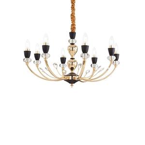 Ideal Lux Moderne Gouden Hanglamp -  Vanity - Metaal - E14 - 71 X 71 X 78 Cm