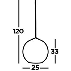 Bussandri Exclusive Hanglamp Balls Metaal Ø25cm Chroom