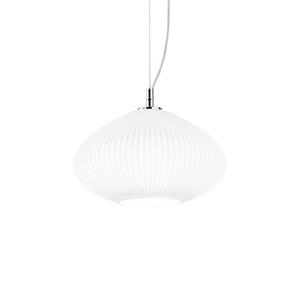 Ideal Lux  Plisse' - Hanglamp - Metaal - E14 - Chroom