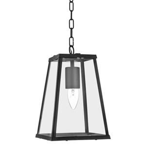 Bussandri Exclusive Hanglamp Lantern Noir Metaal Ø18cm Zwart
