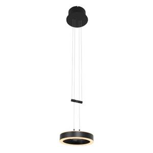 Steinhauer Hanglamp Met Ronde Lamp Zwart  Piola Metaal