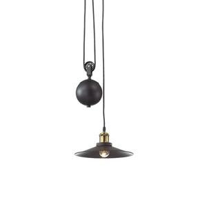Ideal Lux Landelijke Zwarte Hanglamp -  Up And Down - Metaal - E27