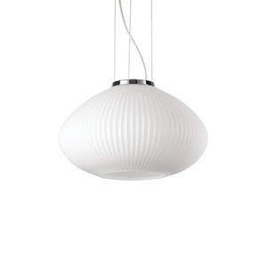 Ideal Lux  Plisse' - Hanglamp - Metaal - E27 - Chroom