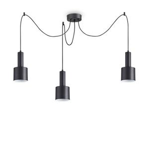 Ideal Lux  Holly - Hanglamp - Metaal - E27 - Zwart