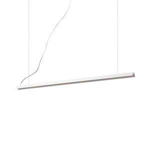 Ideal Lux Moderne Led Hanglamp -  V-line - Metaal - Wit - 110 X 34 X 200 Cm