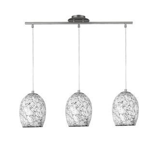Bussandri Exclusive Hanglamp Crackle Metaal L:75cm Zilver