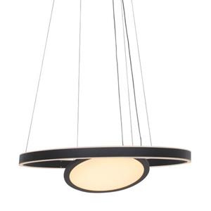 Steinhauer Moderne Ringhanglamp  Ringlux Zwart