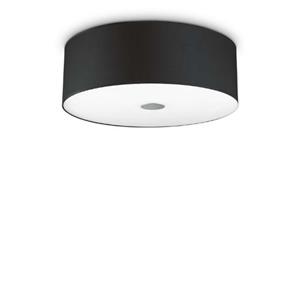 Ideal Lux Landelijke Plafondlamp -  Woody - Zwart - Metaal - E27 - 60w
