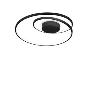 Ideal Lux Oz Plafondlamp - Moderne Led Verlichting In Zwart Metaal - Energiezuinig En Stijlvol