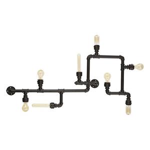 Ideal Lux  Plumber - Plafondlamp - Metaal - E27 - Zwart