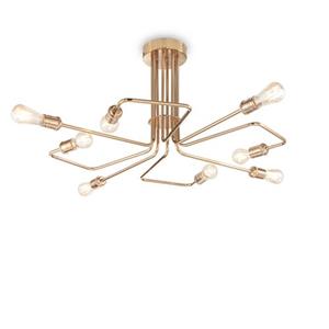 Ideal Lux Moderne Messing Plafondlamp Triumph -  - E27 - Stijlvolle Eye-catcher
