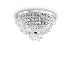Ideal Lux  Caesar - Plafondlamp - Metaal - G9 - Chroom