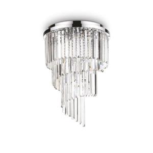 Ideal Lux  Carlton - Plafondlamp - Metaal - E14 - Chroom