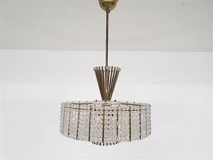 Whoppah Eba Werke vintage small chandelier Glass/Brass - Tweedehands