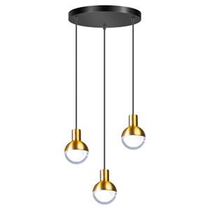 ETH Zwarte hanglamp Drop met goud 05-HL4247-0230