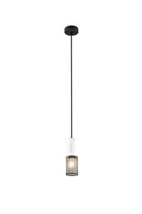 Trio Design hanglamp Tosh zwart met wit 304300134
