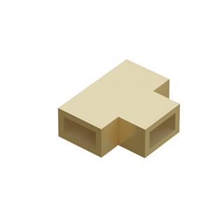 FortiFura Galeria T-verbindingstuk voor combinatie van stabilisatiestangen tussen vaste wand met zijwand Geborsteld Messing (goud) 5030988