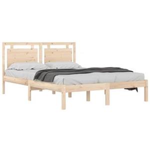 VidaXL Bedframe massief hout 135x190 cm Double