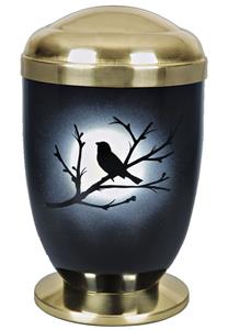 Urnwebshop Design Urn Nachtegaal bij Maanlicht (4 liter)