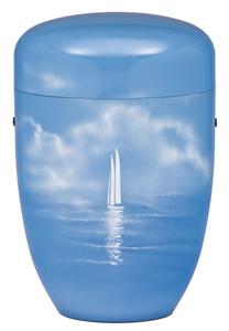 Urnwebshop Design Urn Zee met Zeilboot (4 liter)