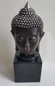 Urnwebshop Thaise Boeddha Hoofd Urn op Marmer Assokkel (0.8 liter)