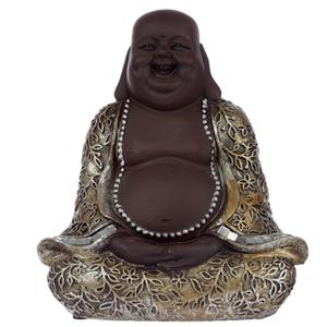 Urnwebshop Chinese Boeddha Urn, Lachend in Lotuszit (0.8 liter)
