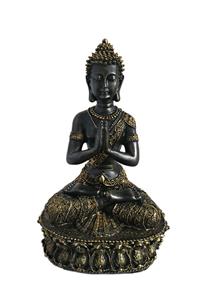 Urnwebshop Tibetaanse Meditatie Boeddha Urn Blackgold (1.5 liter)