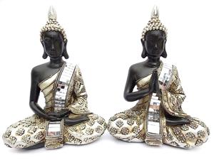 Urnwebshop Thaise Meditatie Boeddha Urnen Voordeelset (0.6 liter)