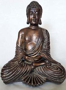 Urnwebshop Amithaba Boeddha Urn Lotuszit Dark Gold (4.5 liter)
