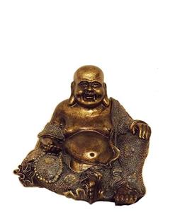 Urnwebshop Happy Boeddha Urn Oudbrons Middelgroot (ca. 1.5 liter)
