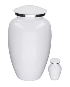 Urnwebshop Elegance Urnen Voordeelset Glimmend Wit (3.6 liter)