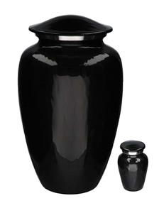 Urnwebshop Elegance Urnen Voordeelset Gemarmerd Zwart (3.6 liter)