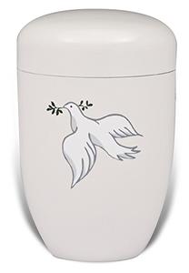 Urnwebshop Design Urn met Vredesduif (4 liter)
