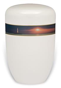 Urnwebshop Design Urn met Decoratieband Horizon (4 liter)