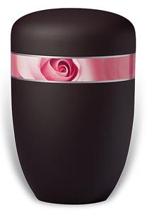 Urnwebshop Design Urn met Decoratieband Liefdesroos (4 liter)