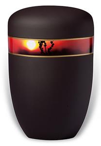Urnwebshop Design Urn met Decoratieband Avondrood (4 liter)