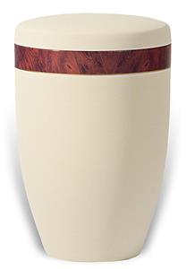 Urnwebshop Design Urn met Ahorn houtnerf sierband (4 liter)