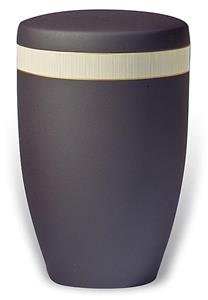 Urnwebshop Design Urn met Berken houtnerf sierband (4 liter)