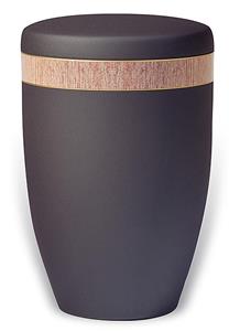 Urnwebshop Design Urn met Berken houtnerf sierband (4 liter)