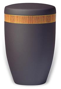 Urnwebshop Design Urn met Beuken houtnerf sierband (4 liter)