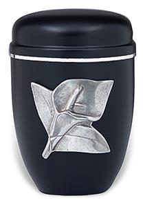 Urnwebshop Design Urn met zilveren sierrand (4 liter)