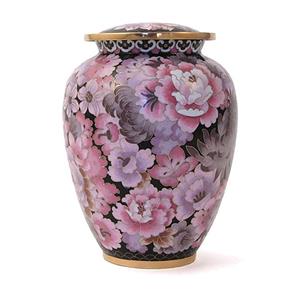 Urnwebshop Elite Floral Blush Cloisonne Urn (3.5 liter)